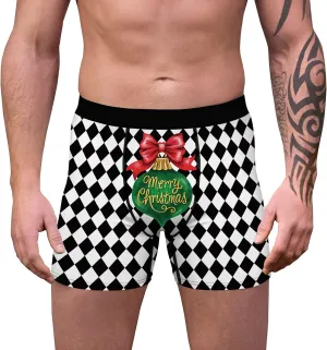 Men's Funny Christmas Underwear Gifts Breathable Boxer Briefs