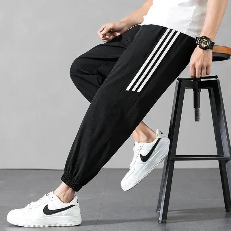 Men's ice silk sweatpants