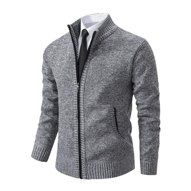 Men’s Knitted Zipper Cardigan