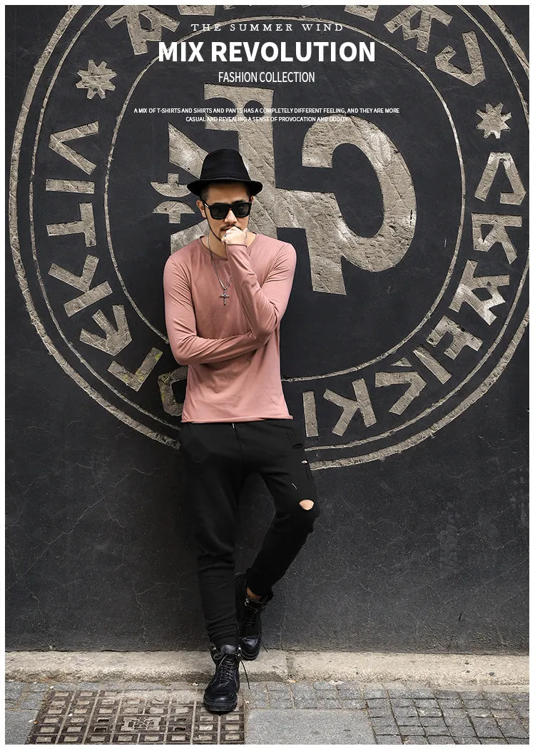 Men's Long Sleeved Autumn T-Shirt