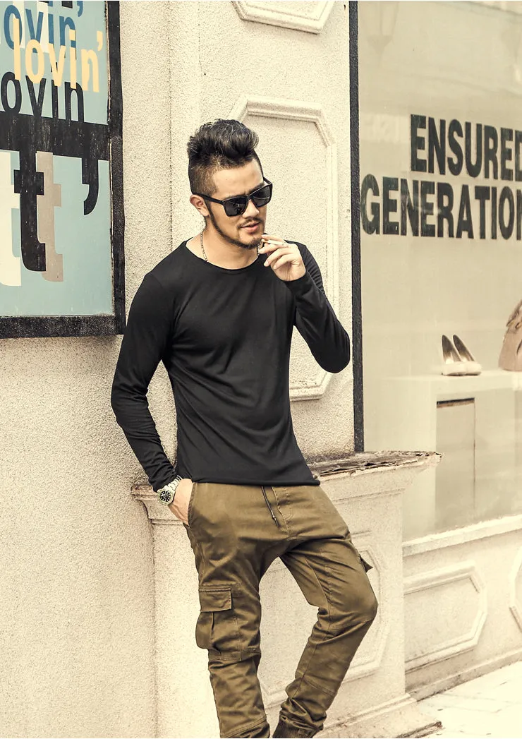 Men's Long Sleeved Autumn T-Shirt