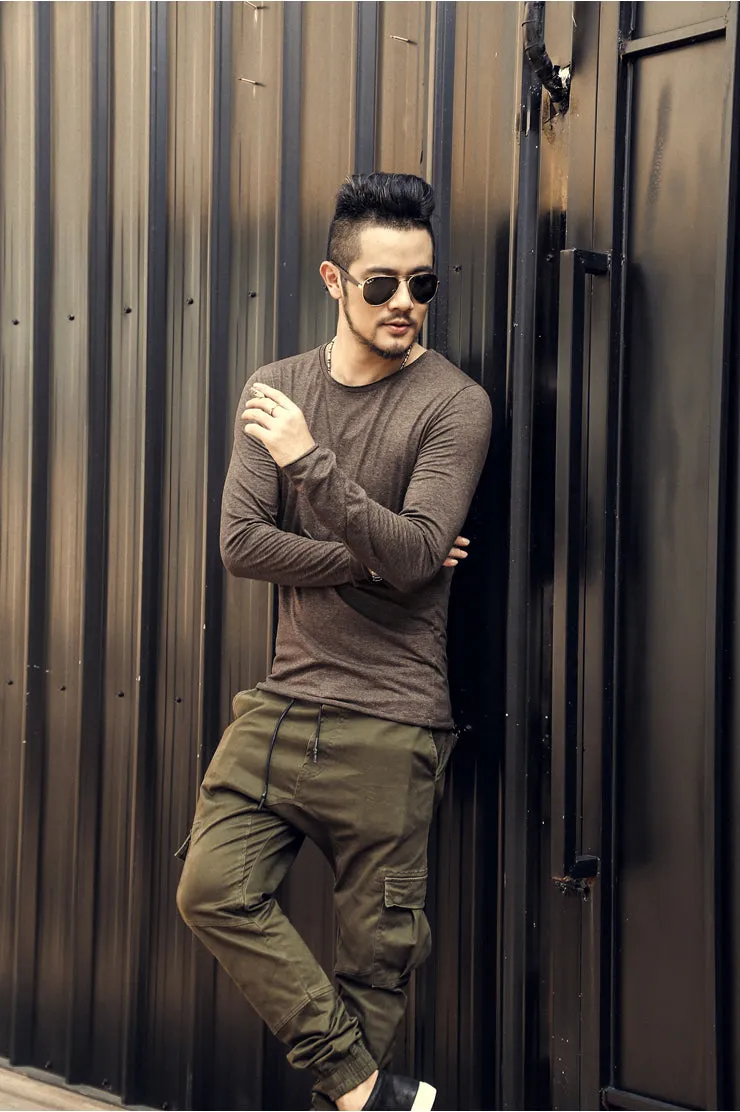 Men's Long Sleeved Autumn T-Shirt
