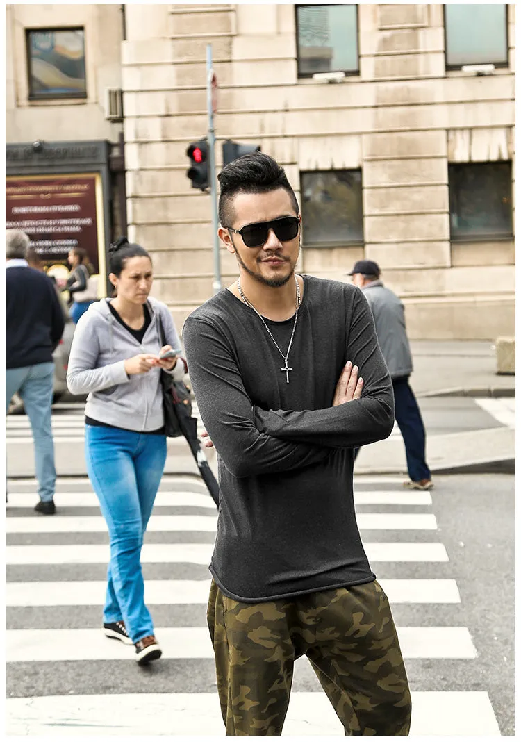 Men's Long Sleeved Autumn T-Shirt