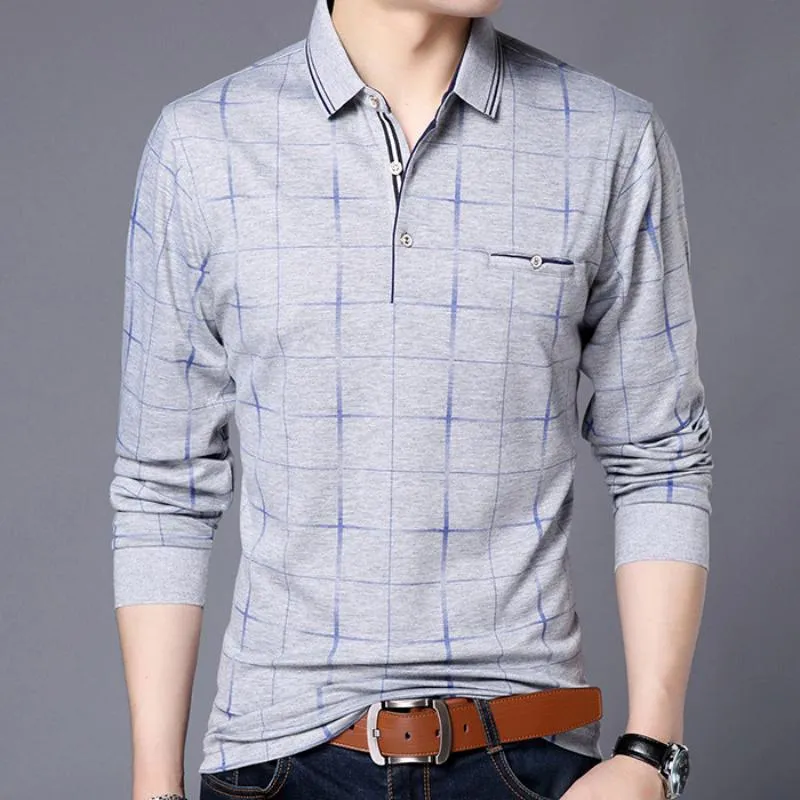 Men's Long Sleeved Polo Shirt