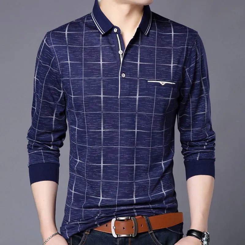 Men's Long Sleeved Polo Shirt