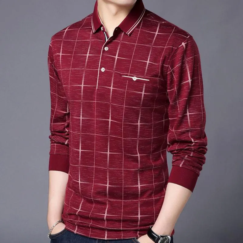 Men's Long Sleeved Polo Shirt