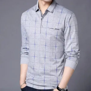 Men's Long Sleeved Polo Shirt