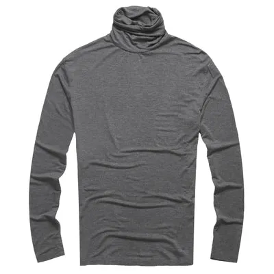 Men's Long Sleeved Turtleneck T-Shirt