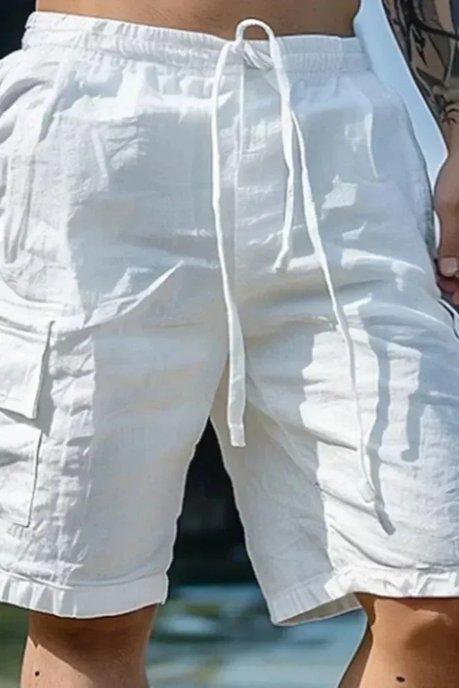 Men’s Loose Cargo Shorts – Casual Streetwear with Pockets for Beach & Sports