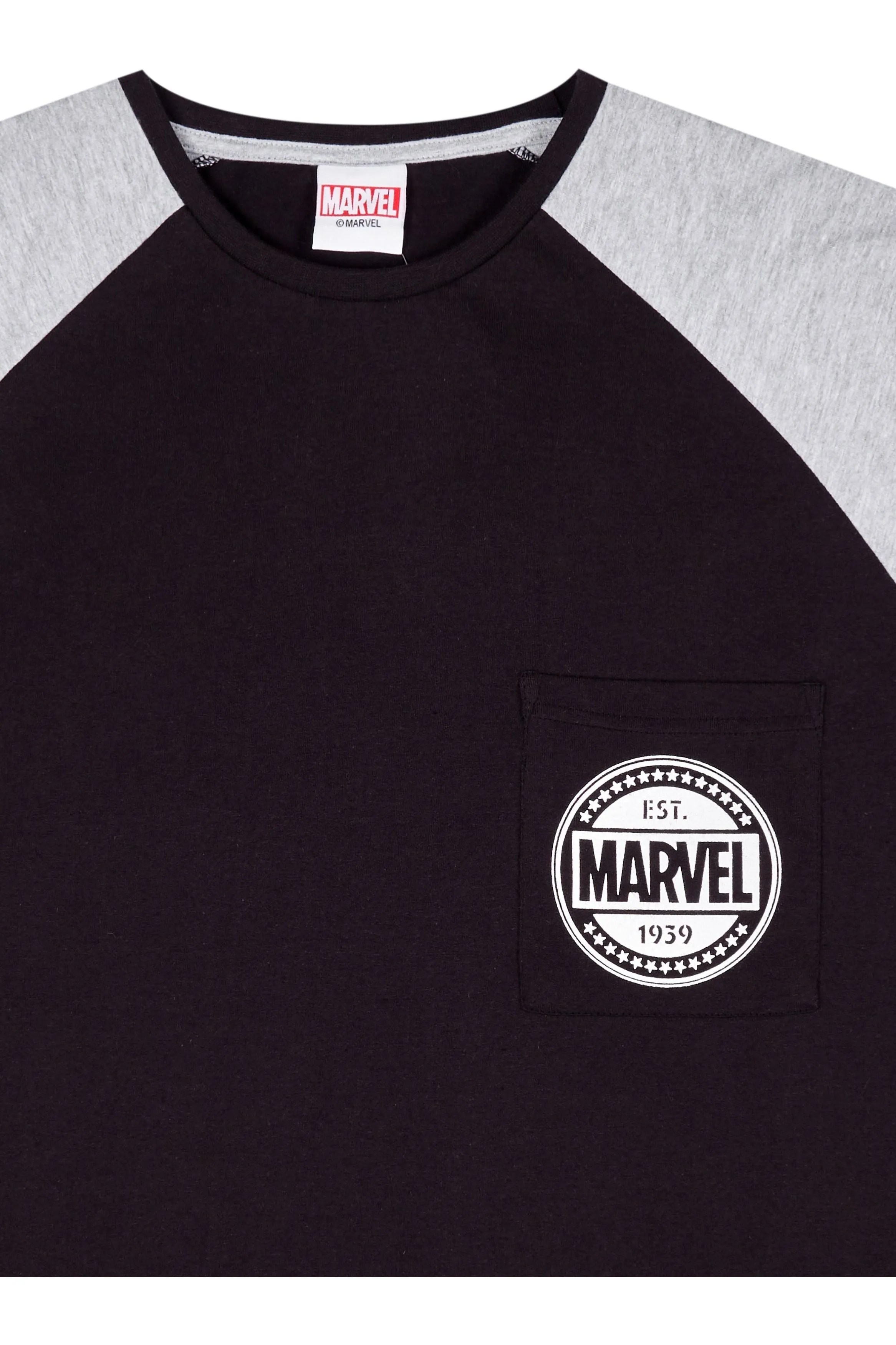 Men's Marvel 1939 Pocket Character Cotton Long Pyjamas