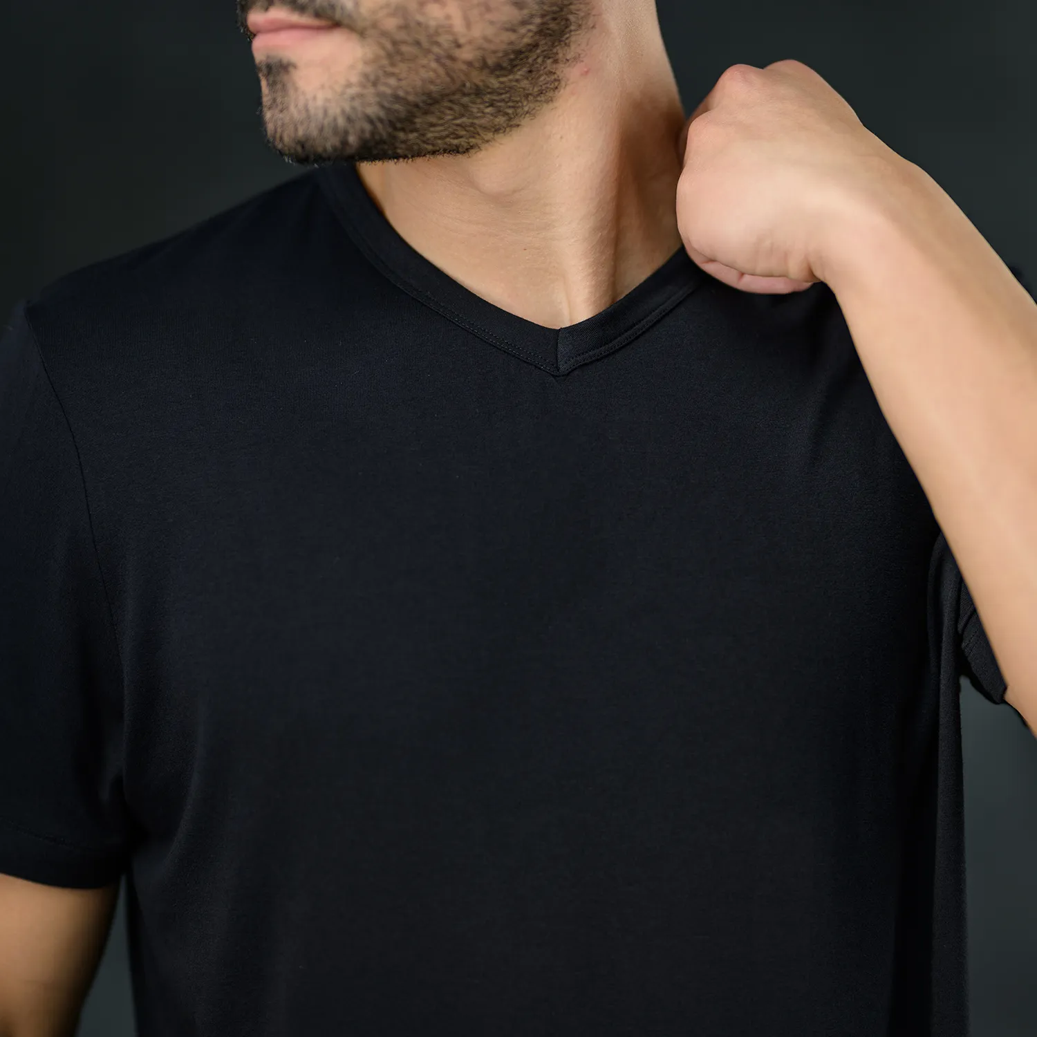 Men's Pajama Set - Short   Tee (Onyx)