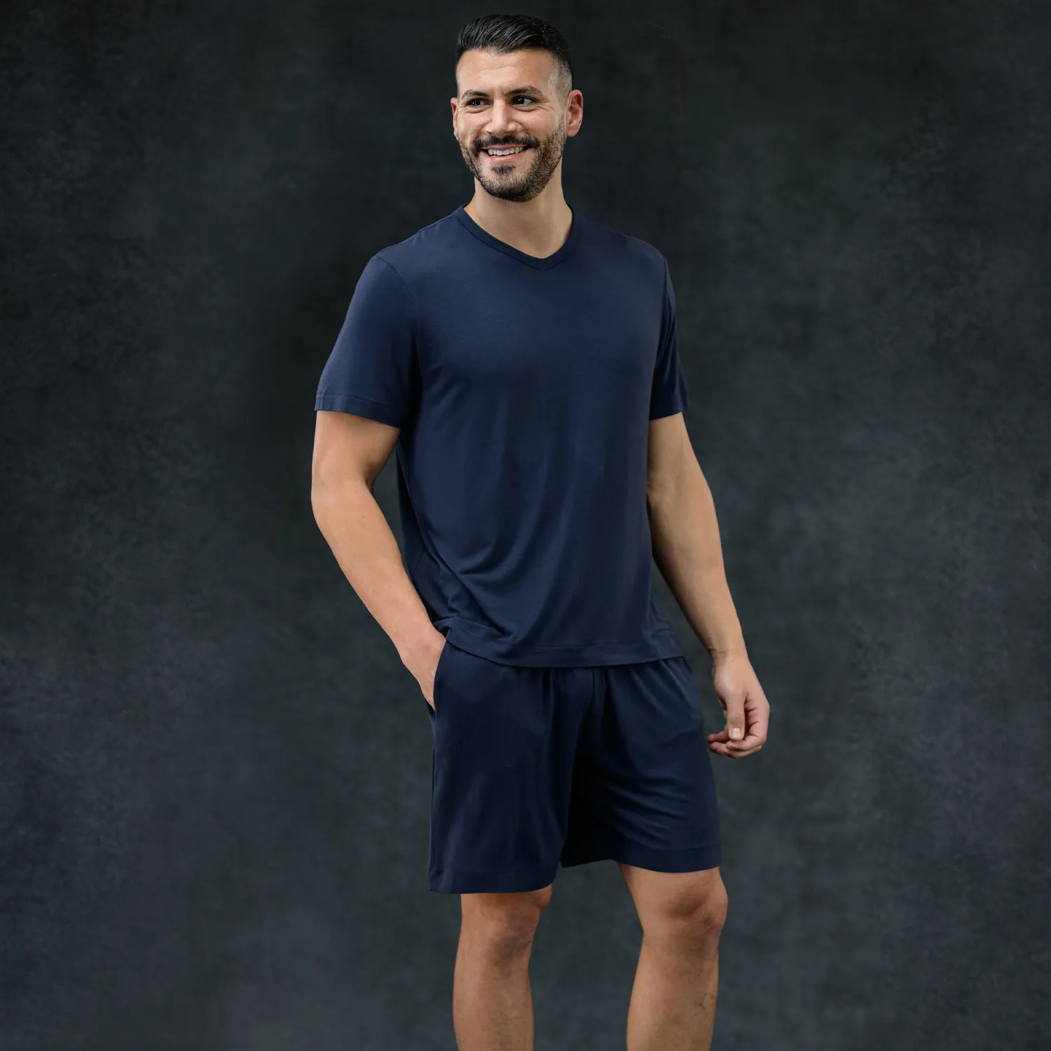 Men's Pajama Set - Short   Tee (Storm)