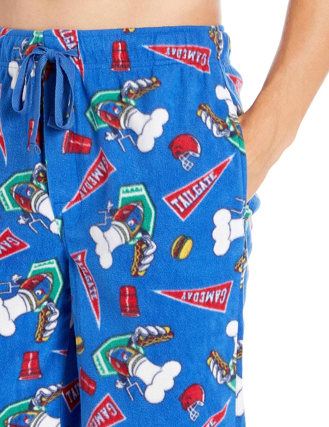 Men's Printed Microfleece Pajama Pant