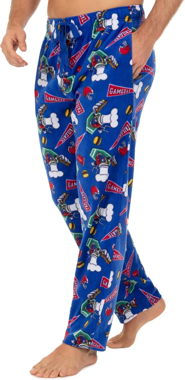 Men's Printed Microfleece Pajama Pant