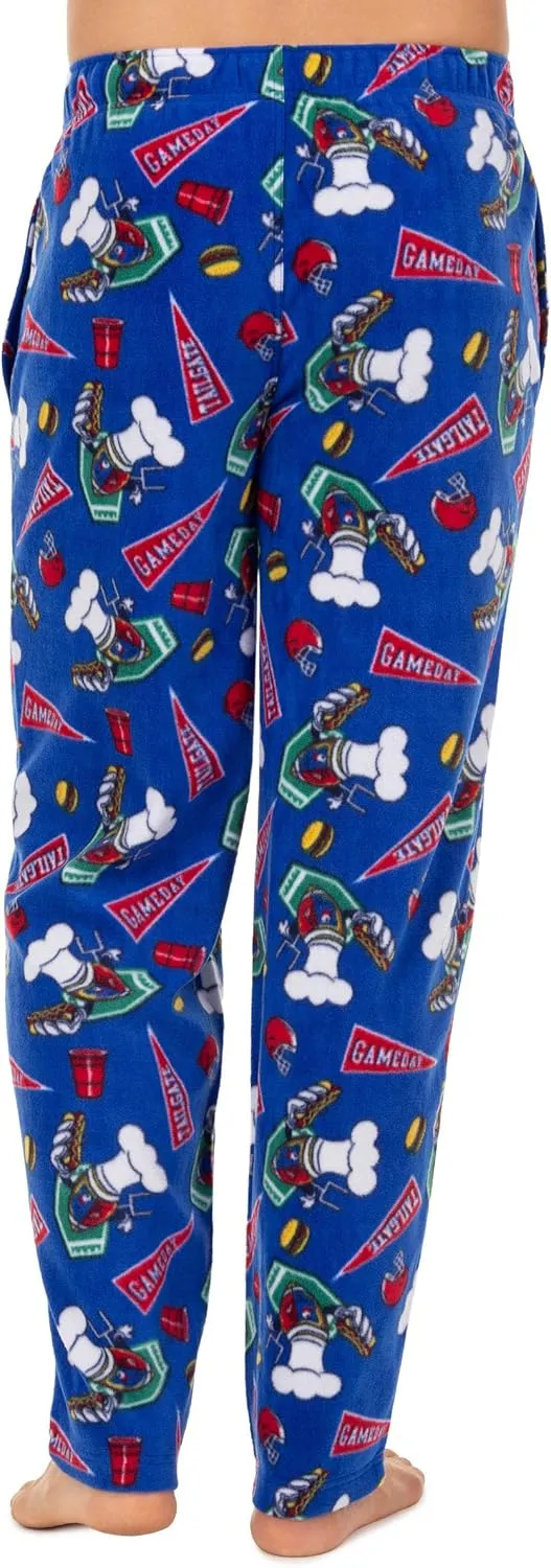 Men's Printed Microfleece Pajama Pant