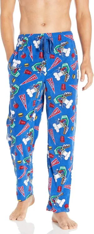 Men's Printed Microfleece Pajama Pant