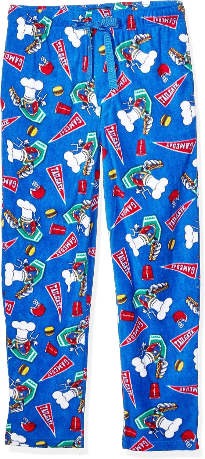 Men's Printed Microfleece Pajama Pant