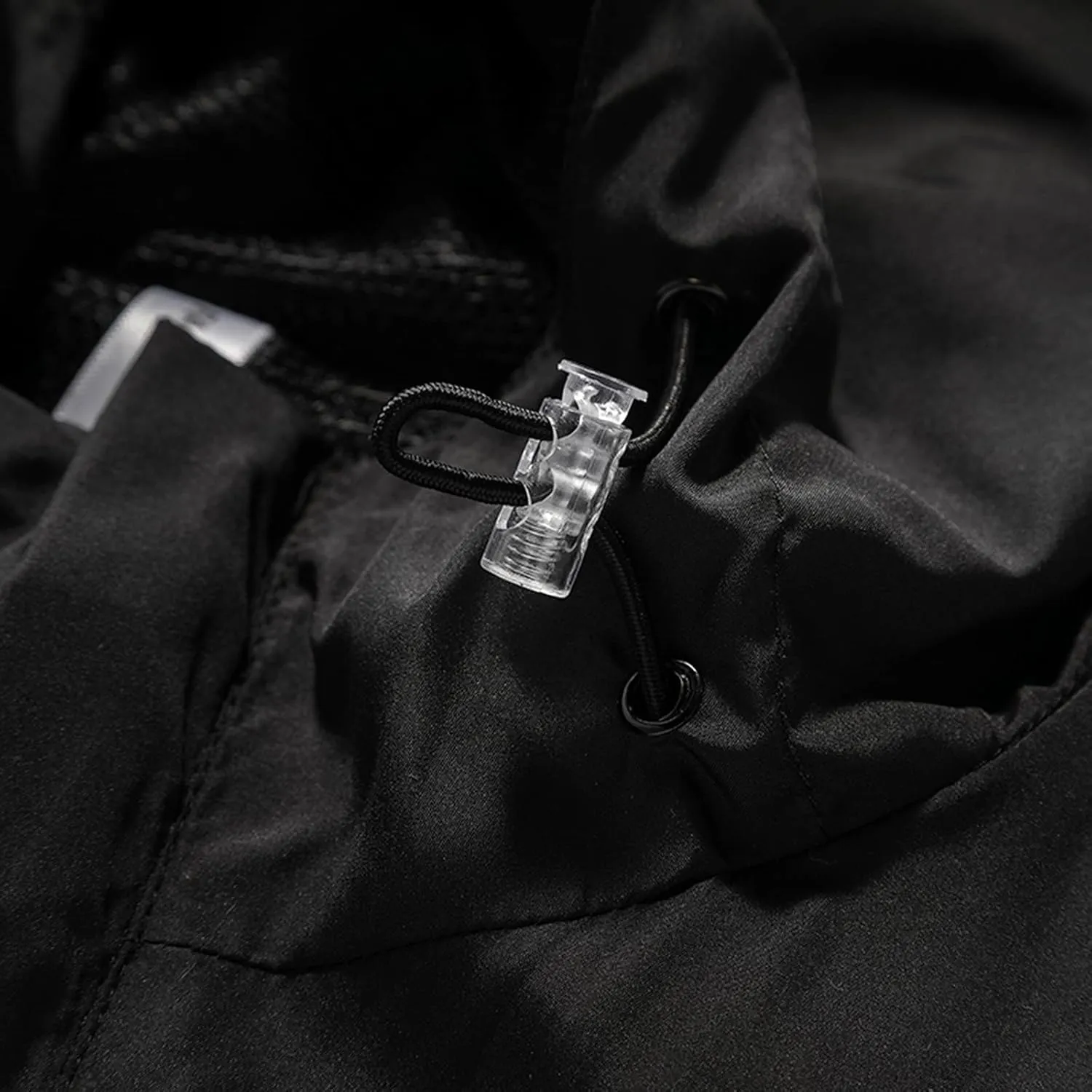 Men's Rain Jackets Waterproof Men's Fall Outdoor Shrinkable Hooded Jacket Thin Windproof Breathable Coats