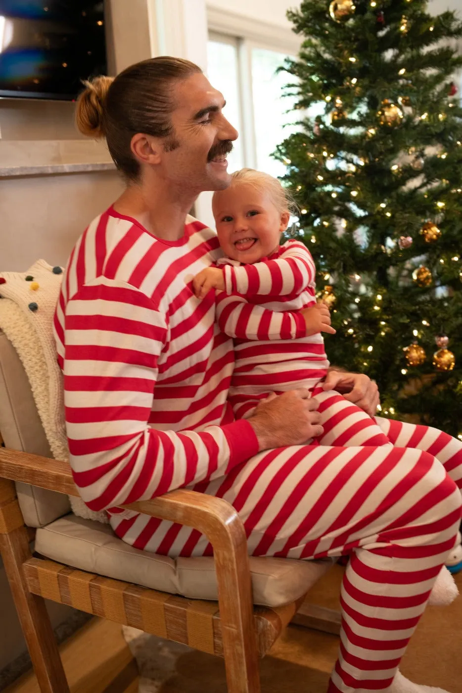 Men's Red & White Stripes Pajamas