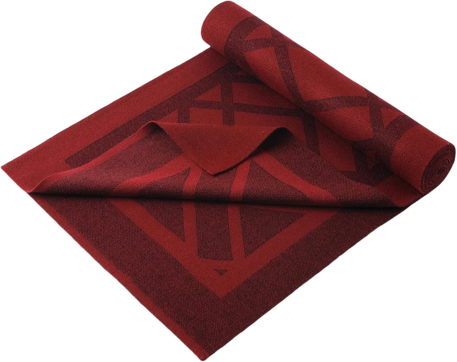 Men's Scarves Classic Winter Scarf Soft Warm Wool Scarf Knitted Soft Warm Neckwear