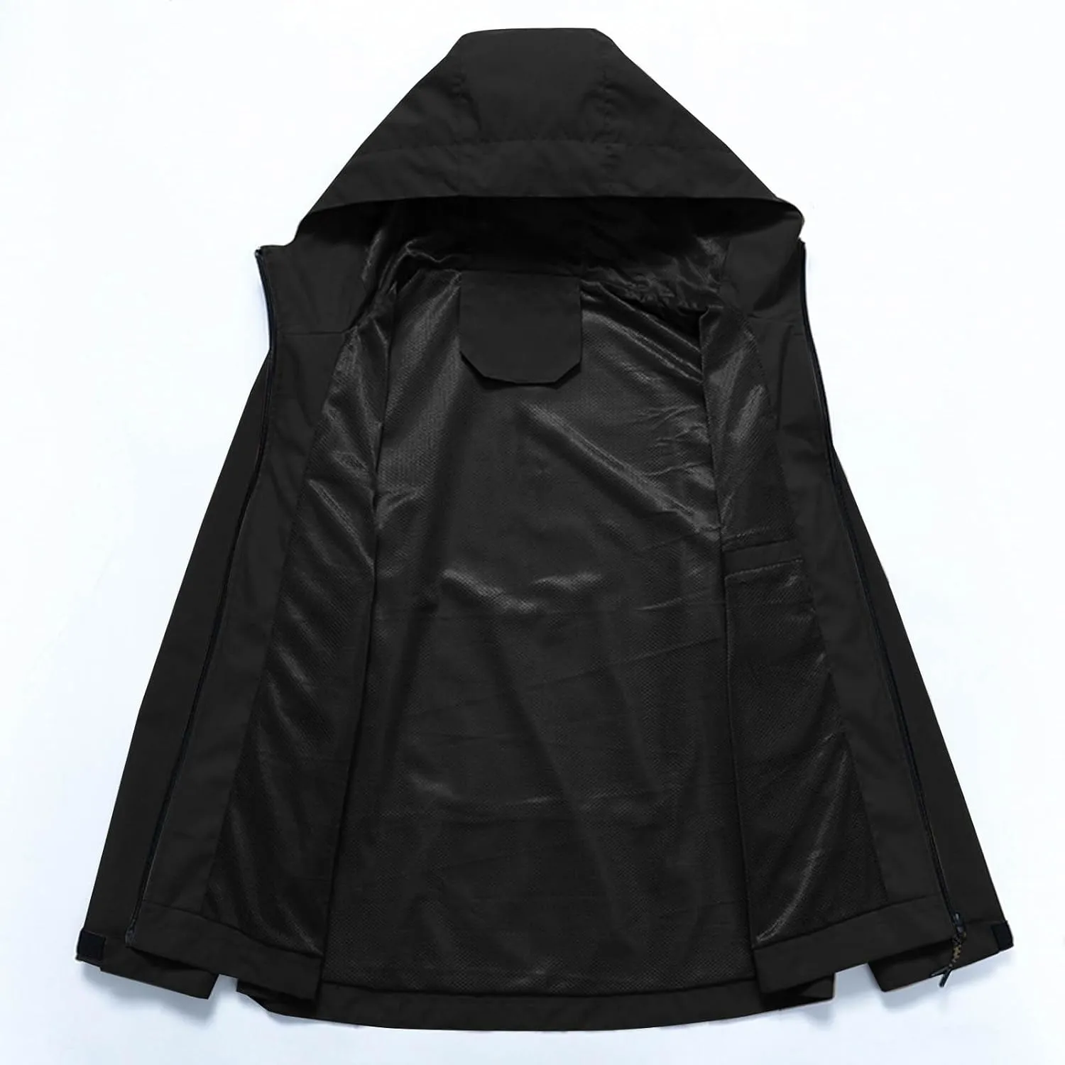 Mens Softshell Jacket with Hood Waterproof Windbreaker Lightweight Rain Jacket for Outdoor Hiking Travel