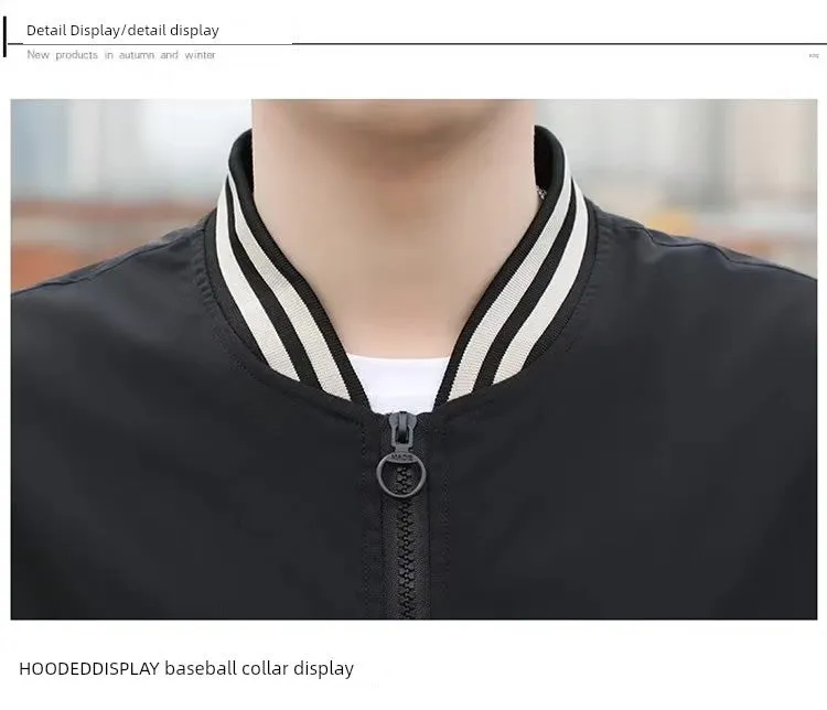 Men's Spring and Autumn Casual Fashion Brand New Arrival Jacket Men's Clothing Sports Autumn Clothing Tops Men Outwear