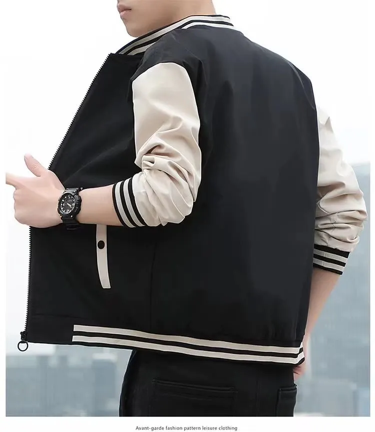 Men's Spring and Autumn Casual Fashion Brand New Arrival Jacket Men's Clothing Sports Autumn Clothing Tops Men Outwear