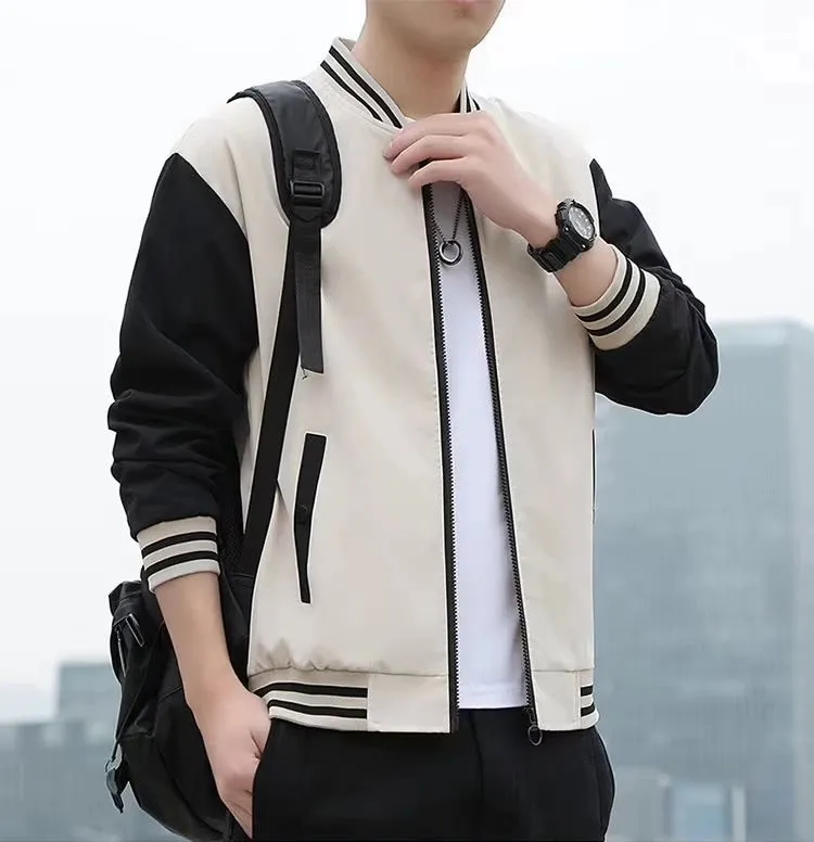 Men's Spring and Autumn Casual Fashion Brand New Arrival Jacket Men's Clothing Sports Autumn Clothing Tops Men Outwear