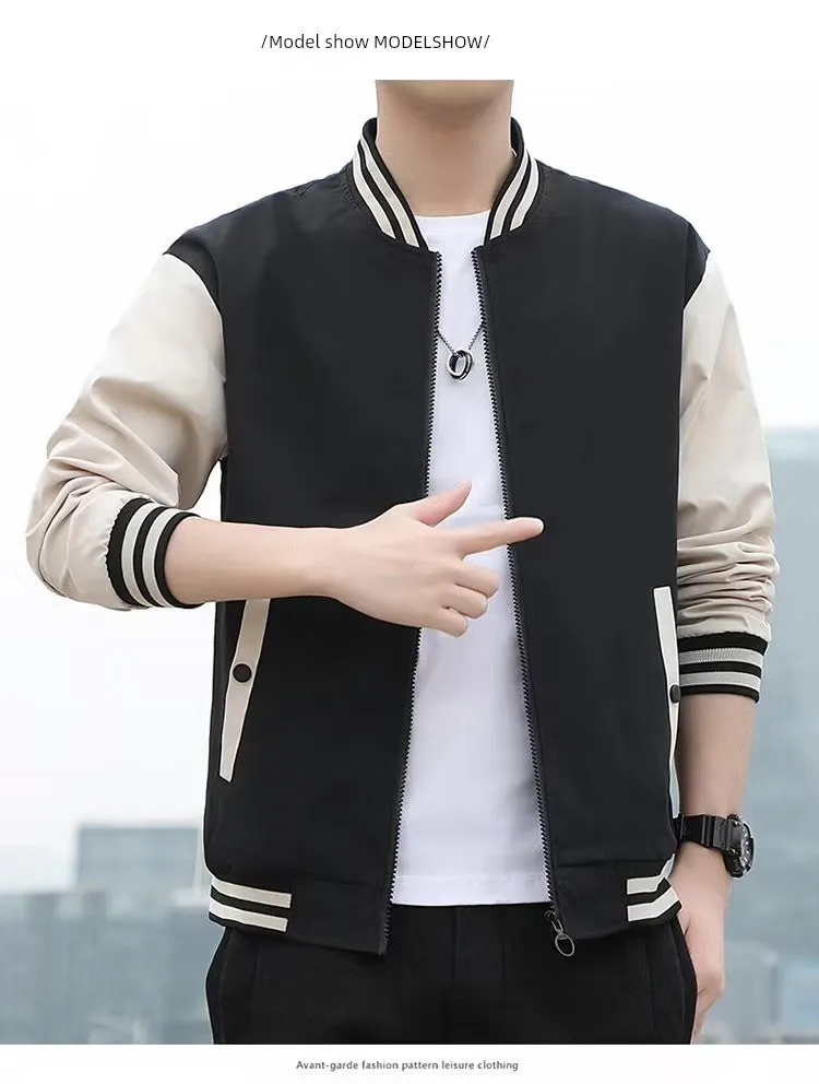 Men's Spring and Autumn Casual Fashion Brand New Arrival Jacket Men's Clothing Sports Autumn Clothing Tops Men Outwear