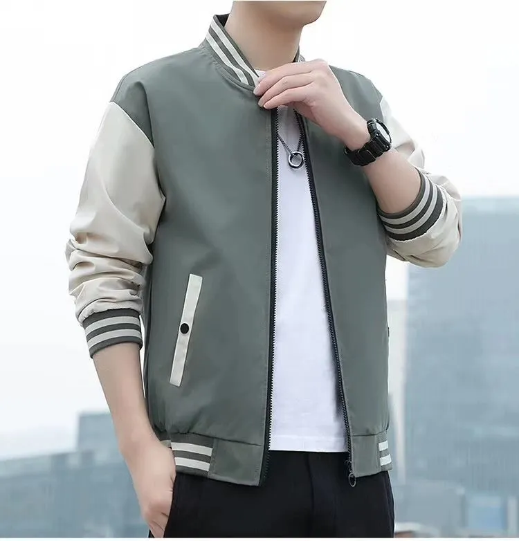 Men's Spring and Autumn Casual Fashion Brand New Arrival Jacket Men's Clothing Sports Autumn Clothing Tops Men Outwear
