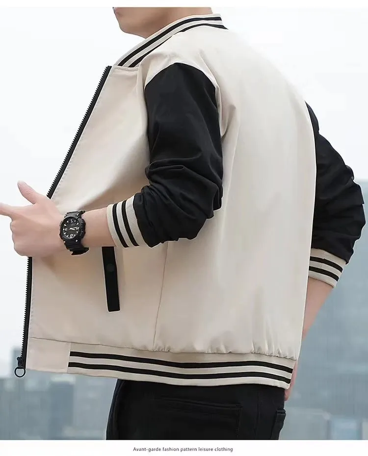 Men's Spring and Autumn Casual Fashion Brand New Arrival Jacket Men's Clothing Sports Autumn Clothing Tops Men Outwear