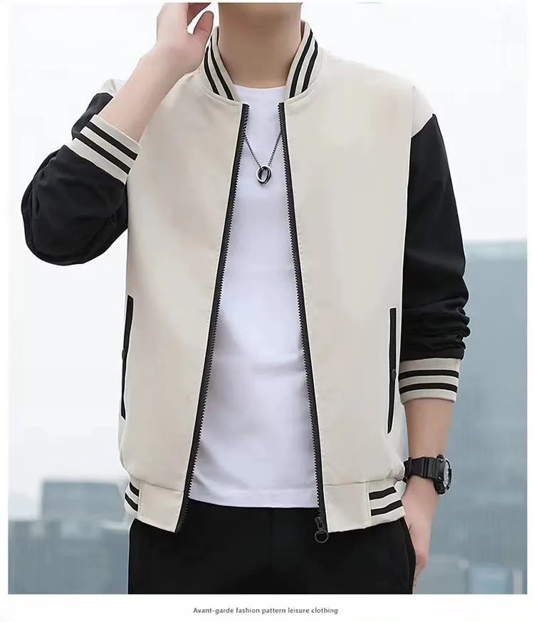 Men's Spring and Autumn Casual Fashion Brand New Arrival Jacket Men's Clothing Sports Autumn Clothing Tops Men Outwear