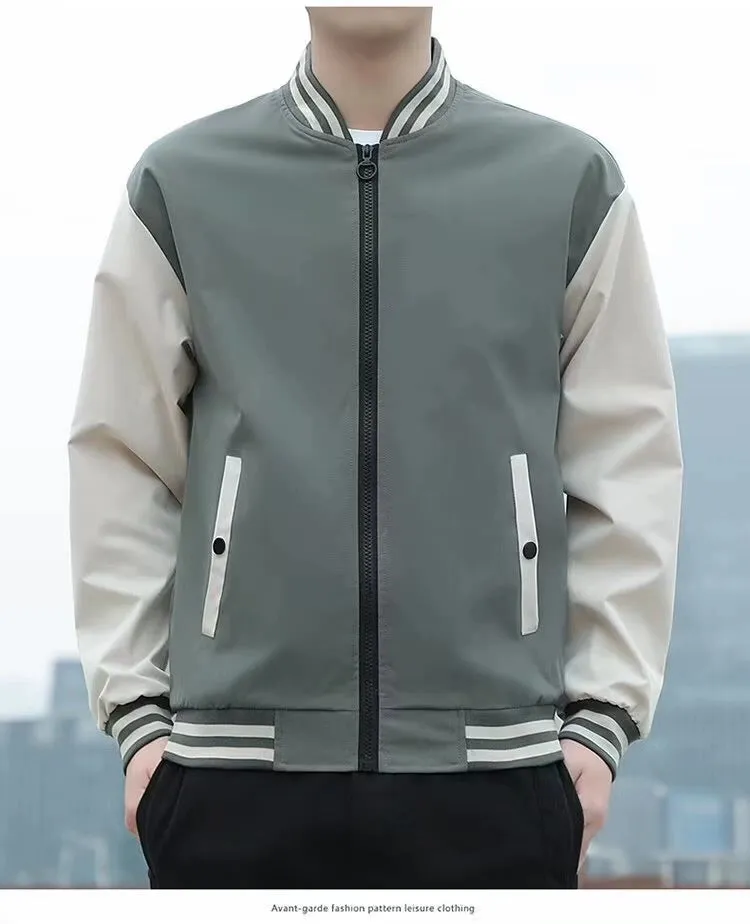 Men's Spring and Autumn Casual Fashion Brand New Arrival Jacket Men's Clothing Sports Autumn Clothing Tops Men Outwear