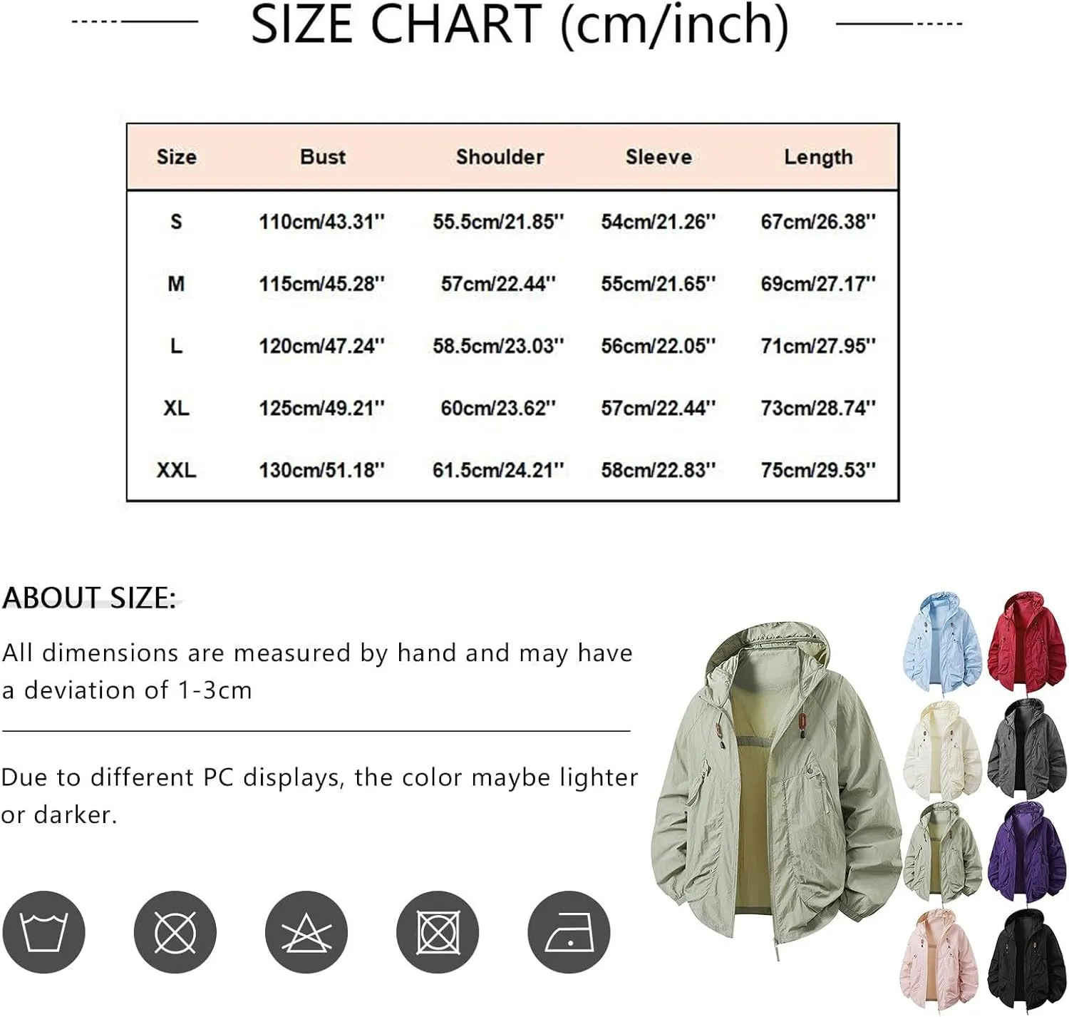 Mens Spring Jacket Lightweight Windbreaker, Lightweight Hooded Sun Protection Big and Tall Jacket