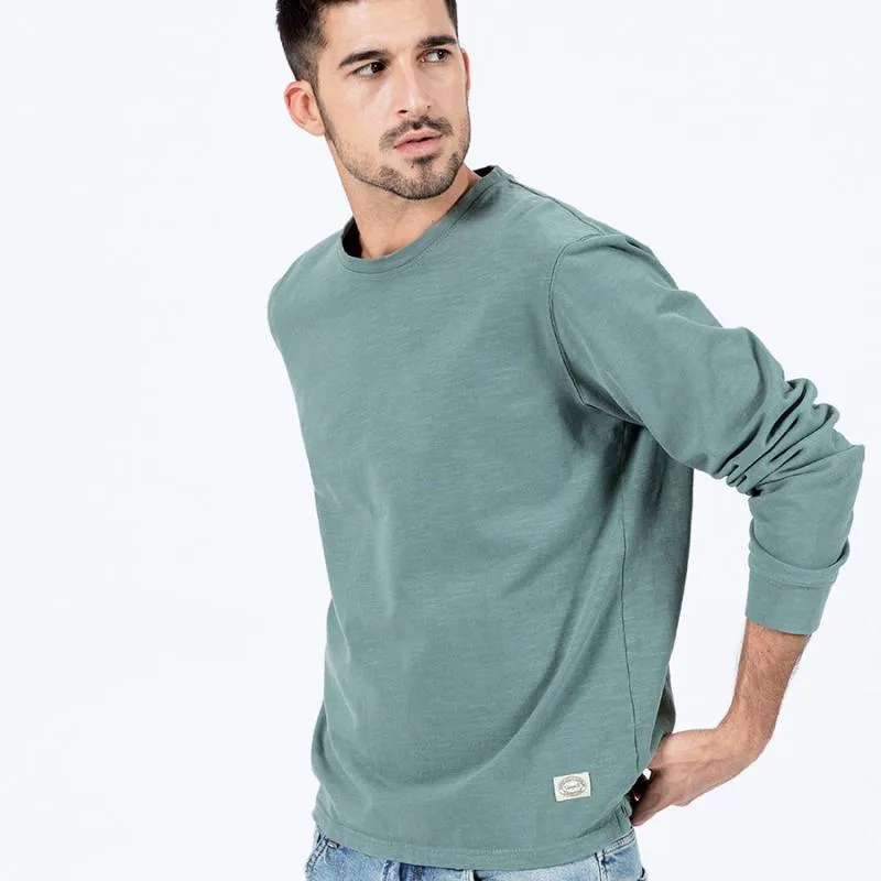 Men's Spring Long Sleeved O-Neck T-Shirt