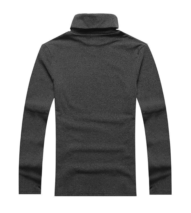 Men's Spring/Autumn Basic Cotton Stretch Slim Long-Sleeved T-Shirt