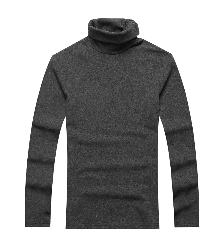 Men's Spring/Autumn Basic Cotton Stretch Slim Long-Sleeved T-Shirt