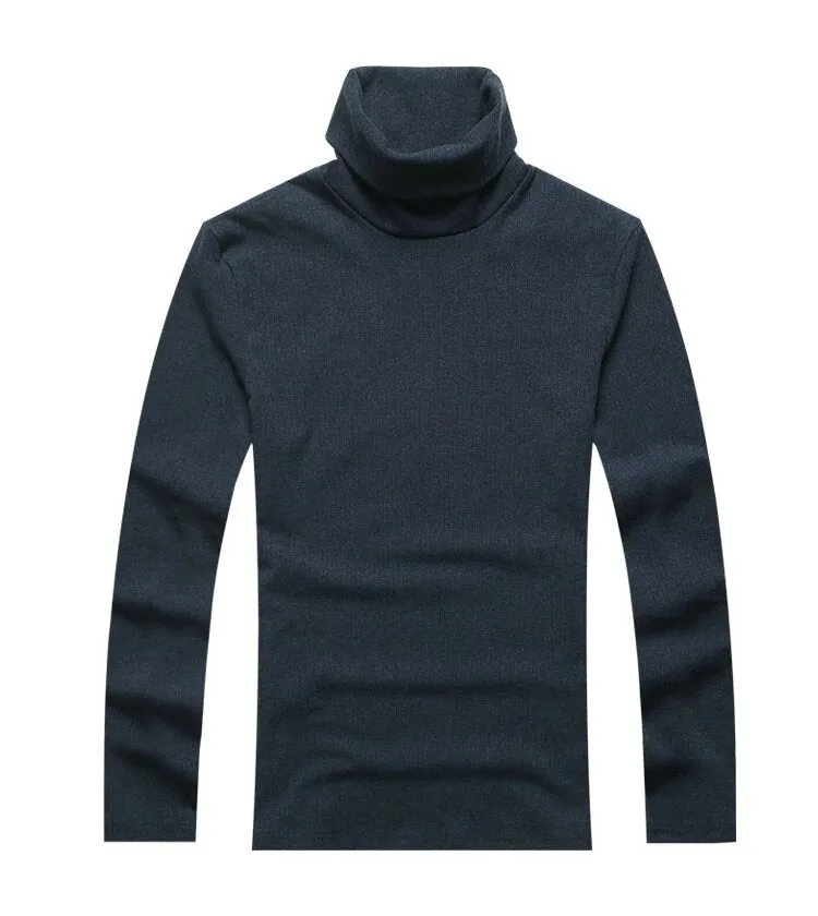Men's Spring/Autumn Basic Cotton Stretch Slim Long-Sleeved T-Shirt