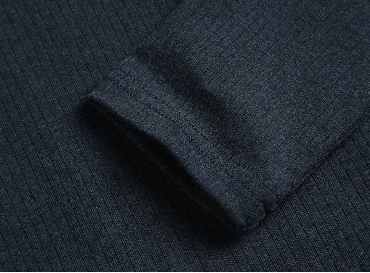 Men's Spring/Autumn Basic Cotton Stretch Slim Long-Sleeved T-Shirt
