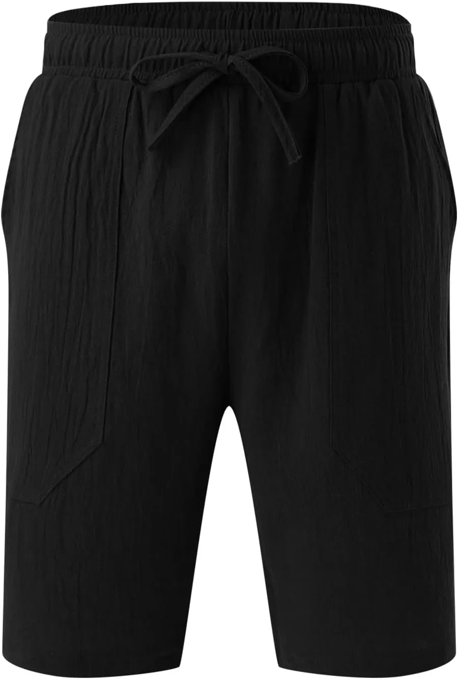 Mens Summer Cotton Linen Shorts Fashion Slim Five Minute Pants Beach Shorts Men'S Cotton Mens Summer Cotton Linen