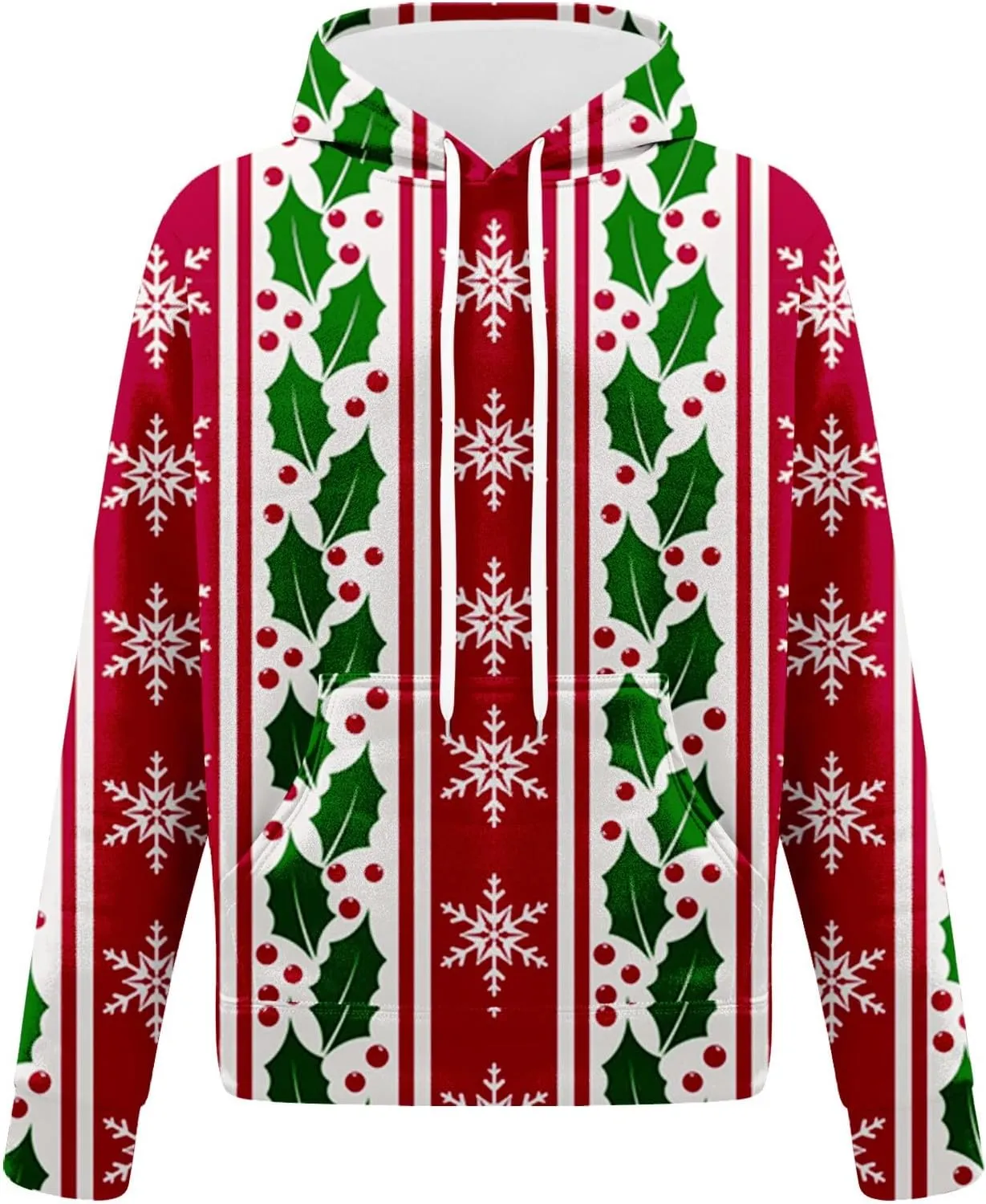 Men's Track Suits 2 Piece Set Active Christmas Drawstring Hooded Long Sleeved Athletic Running 2 Piece Sweatsuits