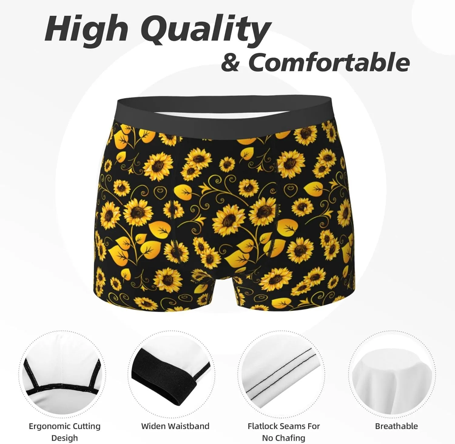 Men's Underwear Boxer Briefs Breathable Underwear Sports Trunks