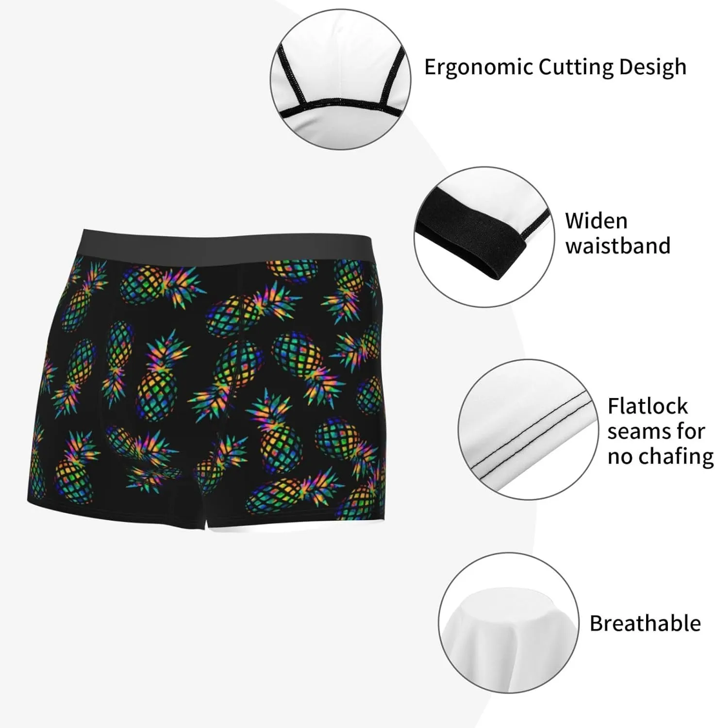 Men's Underwear Boxer Briefs Breathable Underwear Sports Trunks