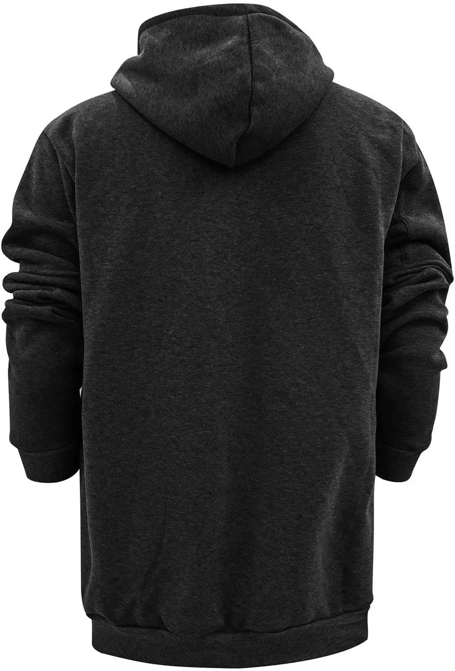 Mens Zip Up Hoodie Casual Long Sleeve Drawstring Hooded Sweatshirts Slim Fit Lightweight Gym Workout Athletic Jacket