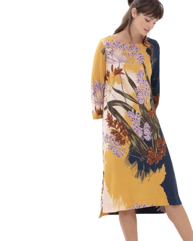 Mey Noelia Autumn Print Ink Blue Modal Nighshirt