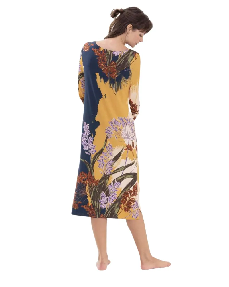Mey Noelia Autumn Print Ink Blue Modal Nighshirt