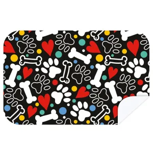 Microfibre L Printed Towel - Happy Dog