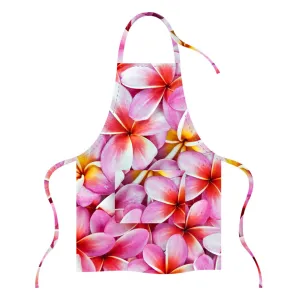Microfibre Printed Apron - Frangipani Pinks