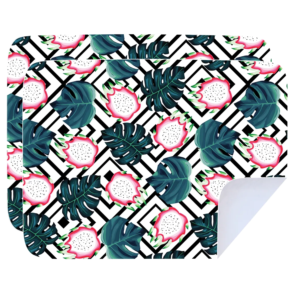 Microfibre Printed Tea Towel - Dragon Fruit (2 pk)