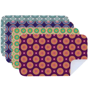 Microfibre Printed Tea Towel - Shwe Shwe Vibrant (4 pk)